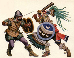 why did the aztec civilization fall